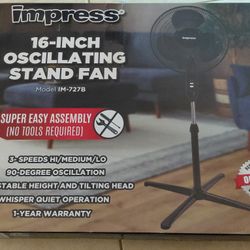 16 Inch Oscillating Fan - NEW