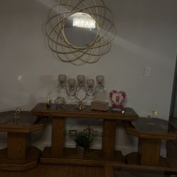 Wooden Console Table And Coffee Table 