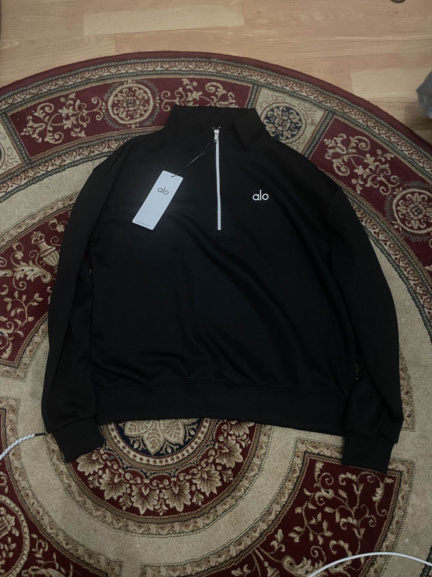 Black Quarter Zip in Size Small