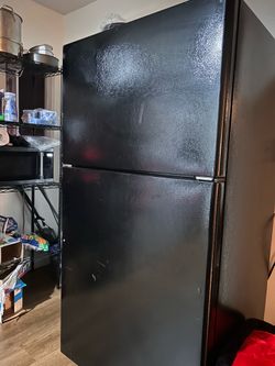 Black refrigerator