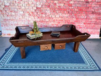 Coffee table antique piece solid wood