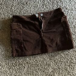 Brown Corduroy Cotton On Mini Skirt 