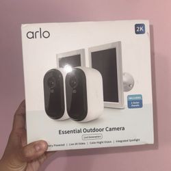 Arlo Security Camera 2K (3rd Gen, 2025 Release) 2 Cam + 2 Solar Panels 