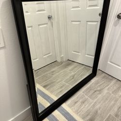46” X 46” Ashley furniture Mirror, Dark Brown