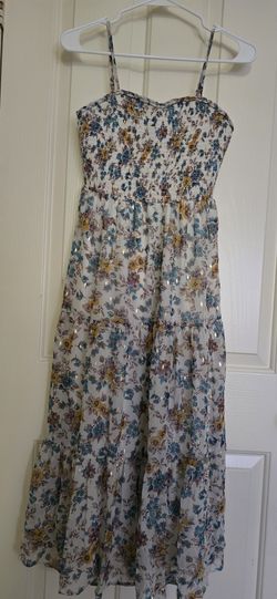 Zunie Floral Smocked Sundress (Size Girl 14)