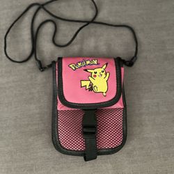 Vintage Pokemon PINK Pikachu Nintendo Game Boy Color Travel Carrying Case Bag