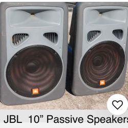 2  10 Inch Non-Powered Jbl Speakers