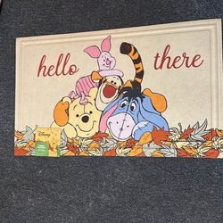 Winnie The Pooh Rubber Doormat 