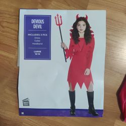 Big Girls Devious Devil Costume For Child