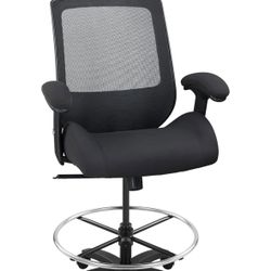 BOLISS Ergonomic Mesh Computer Office Drafting Chair W/Super Soft Adjust. Arms Molded Foam New/Box