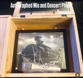 Autographed T.I picture and Microphone