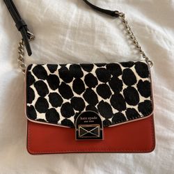 Kate Spade Bold Red and Black Crossbody Bag