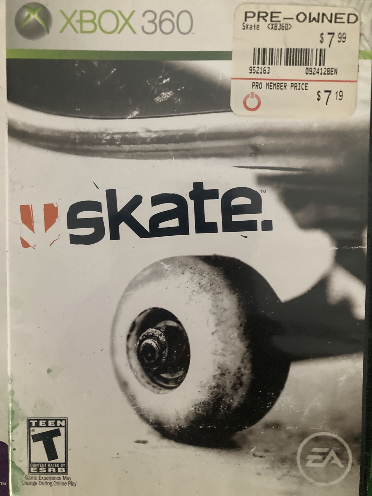 Skate Xbox 360