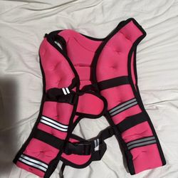 Weighted walking vest pink pick up only!!