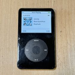 iPod Model:A1136 5thGen 30GB Blk Tested Battery 3-5 Hour w/4510 Songs/Charg Read