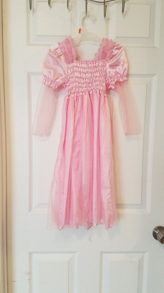 Girls Princess Pink Dress Size Small 4/5T