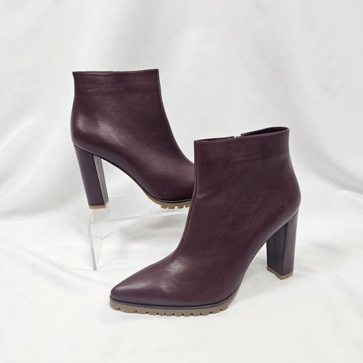 New Anine Bing Frances Boots in Burgundy - Size EU 41