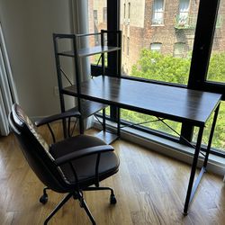Desk + office chair