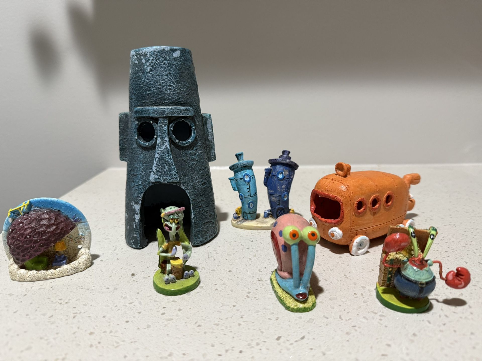 SpongeBob Square Pants Character Aquarium Figures
