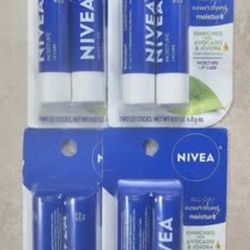 Nivea 2pk Moisture Lip Care
