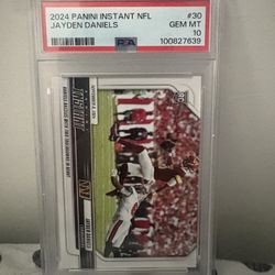 Jayden Daniel’s Panini Instant NFL Gem Mt PSA 10