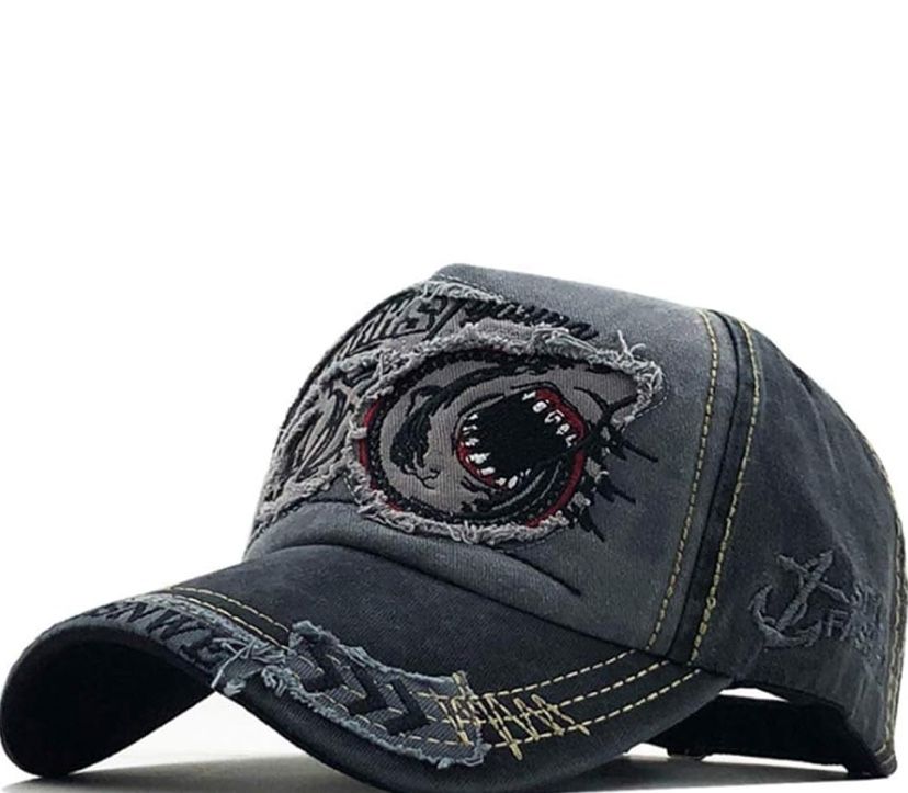 Shark Pattern Personality Peak Cap Baseball Hat Outdoor Four Seasons Fishing hat