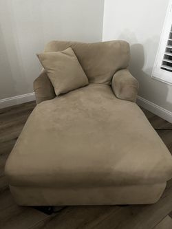 Beige Chaise Lounge