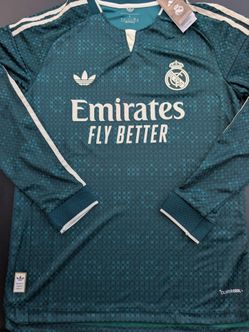 Real Madrid long sleeve soccer jersey
