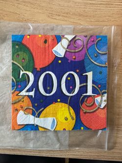 2001 New Year's or Birthday  Party Napkins
