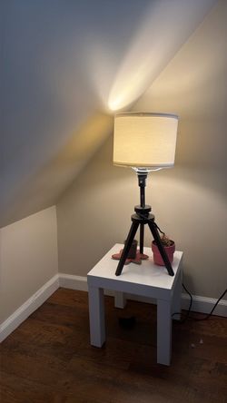 IKEA Tripod Table Lamp – Black with White Shade