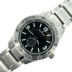 Movado Gentry Men’s Watch 84.N2.1890 Black Dial Stainless Steel (128012-1)