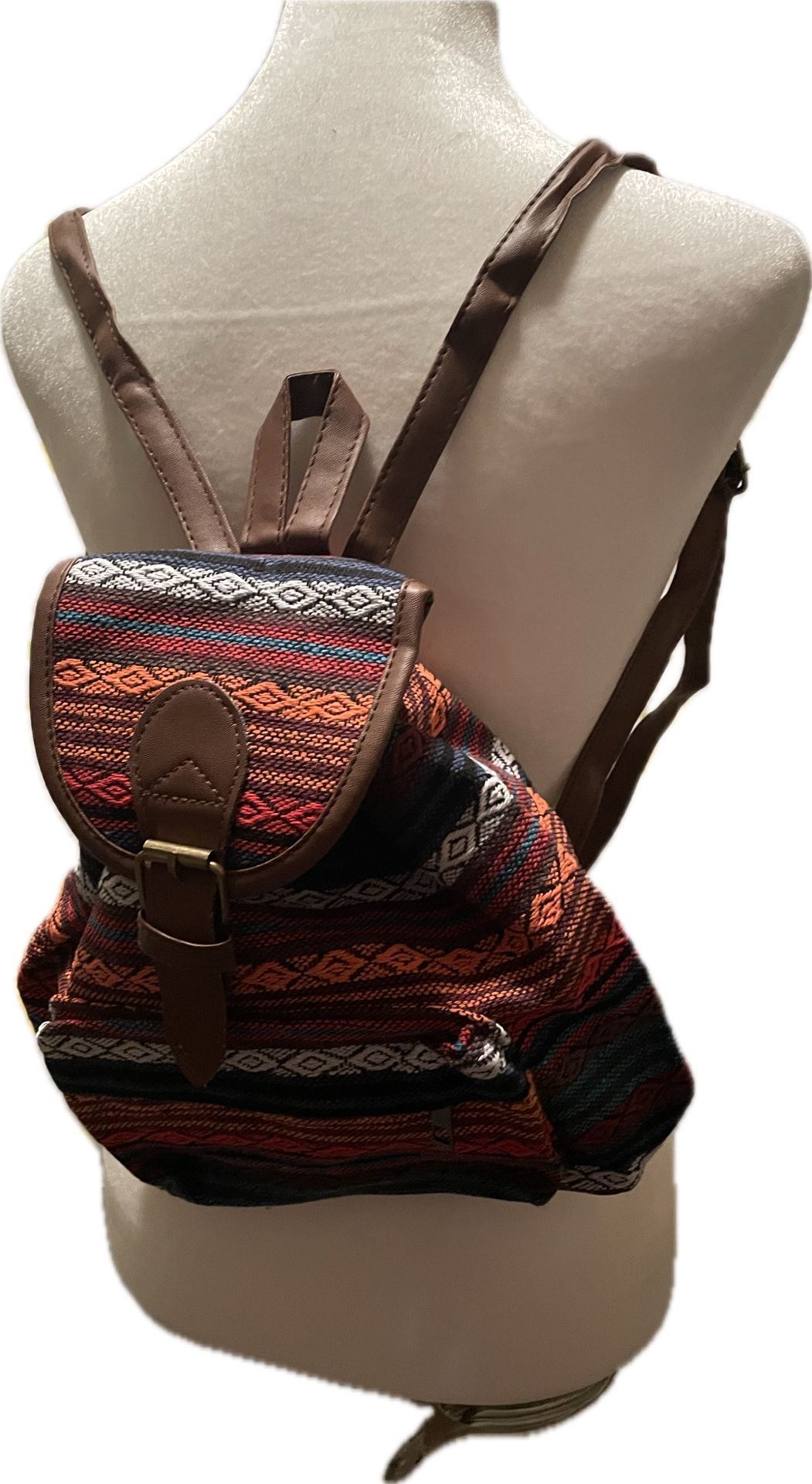 Backpack Purses With Southwestern Colorful Pattern