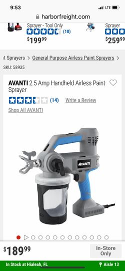 Avanti Paint sprayer