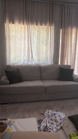 Beige Ashley Furniture Sofa