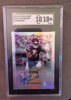 Rookie Dak Prescott autograph 10 of 10 grade