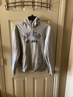 Sudadera AMERICAN EAGLE Gris Con Gorro - Size SX