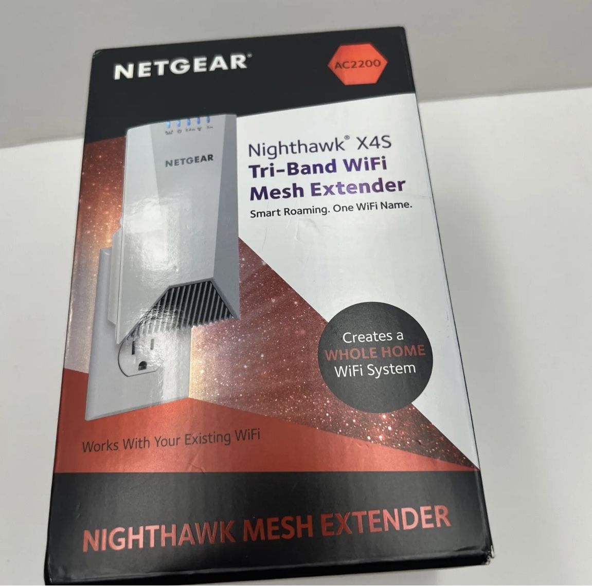 NETGEAR Nighthawk Mesh X4S 2.2 Gbps Wireless Extender (EX7500-100NAS)