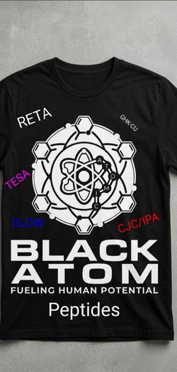 Black Atom Peptides t-shirt