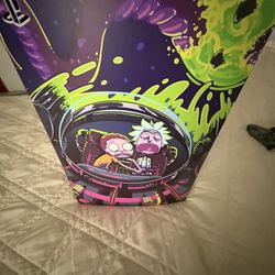 Rick and morty wrapped Ps5 with black and gray camo controller 