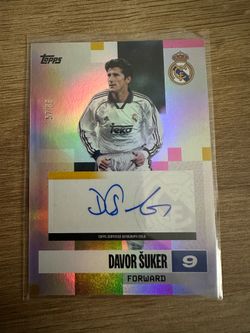 Topps Team Set Real Madrid- Davor Suker autograph 57/99