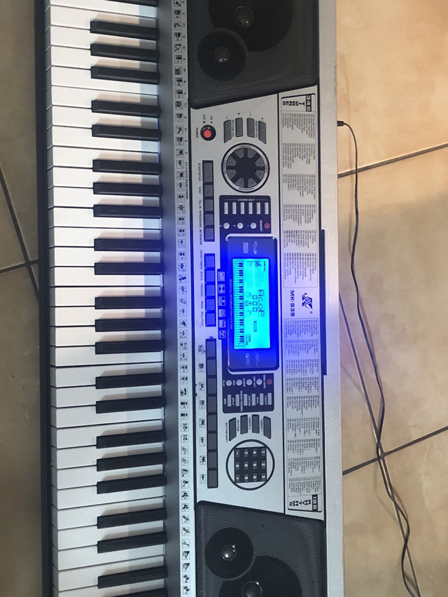 Music Eletronic keyboard 61 keys portable piano MK-939