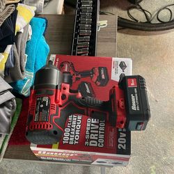 Bauer 1/2” rechargeable Drive And Sockets with charging station.