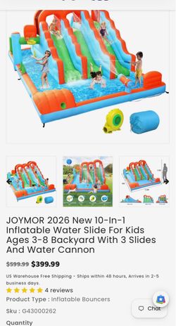 10-in-1 Inflatable Water Slide