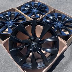 19” Tesla model 3 NOVA factory Oem wheels satin black 2026 rims