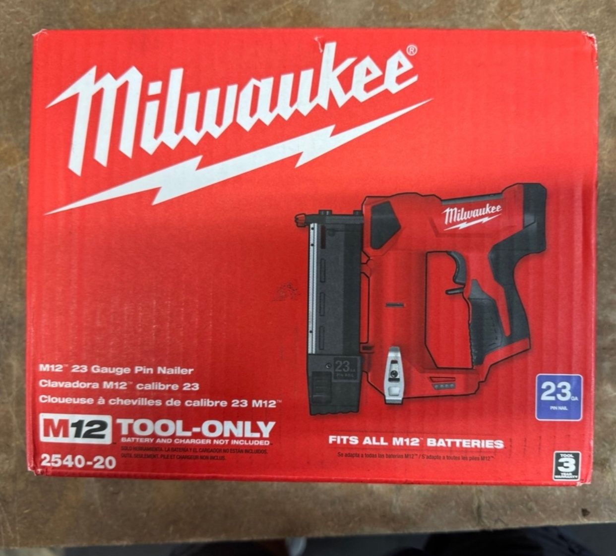 Milwaukee New 23 Pin Nailer M12 