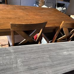 Dark oak kitchen table