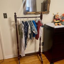 Baby/Toddler  Wood  Clothes, Rack 