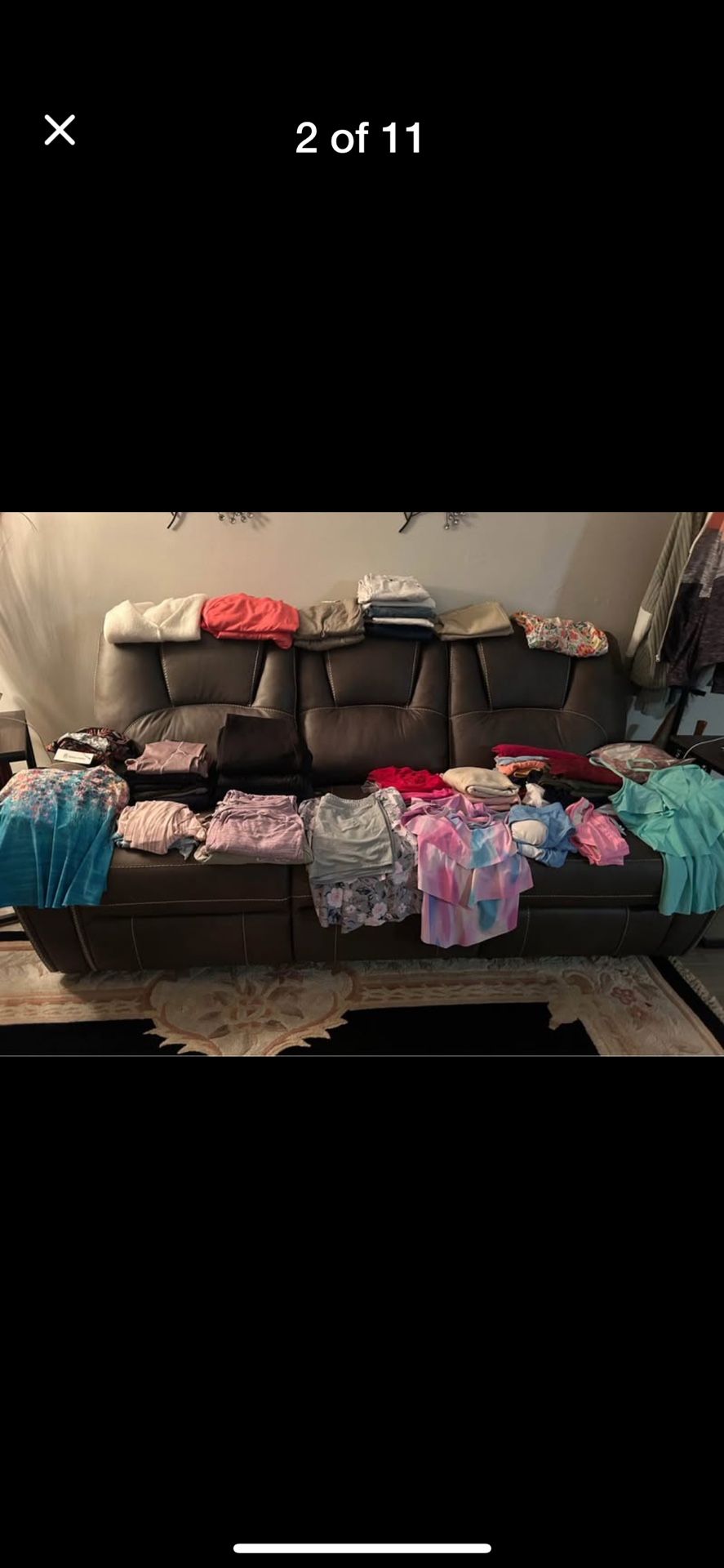 Woman’s Clothes Sizes Large And XLarge. Pants Are Size 8 Or 10