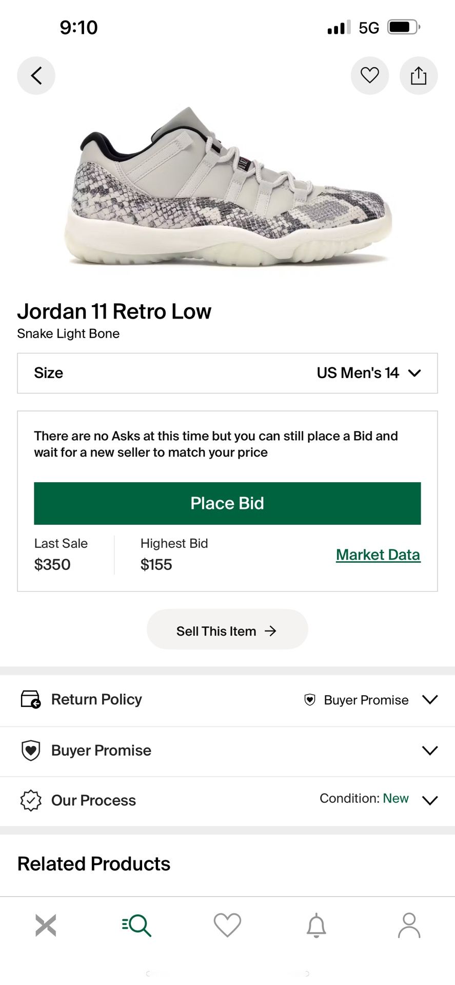 Jordan 11 Low Size 14