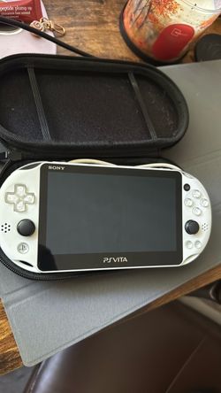 Sony PS Vita White Handheld Console with Case